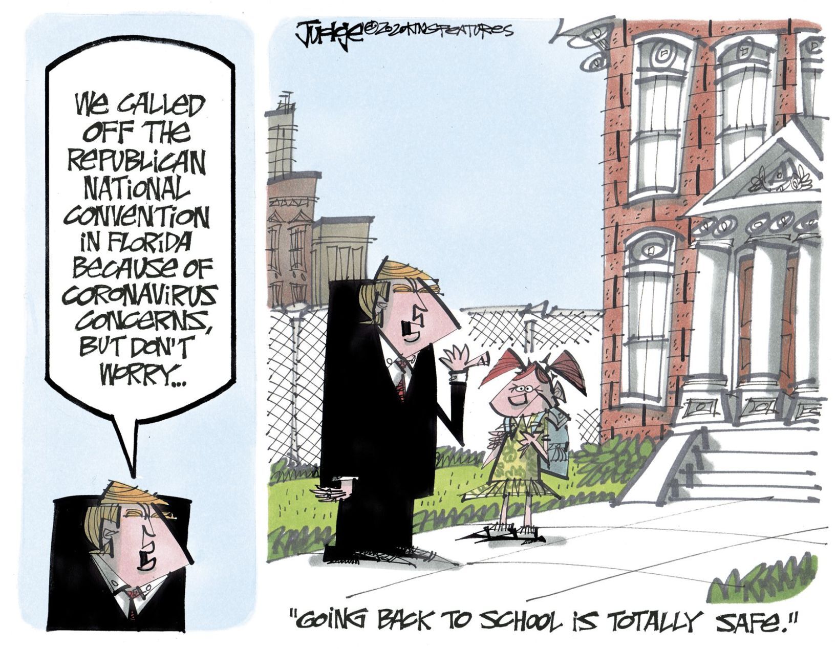 Lee Judge cartoon 7/28